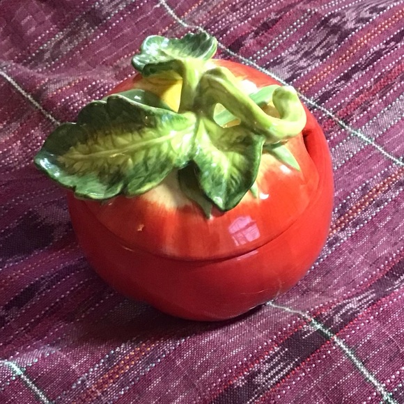 Fitz & Floyd Le Marche. jelly, sugar or condiments jar - Picture 3 of 5